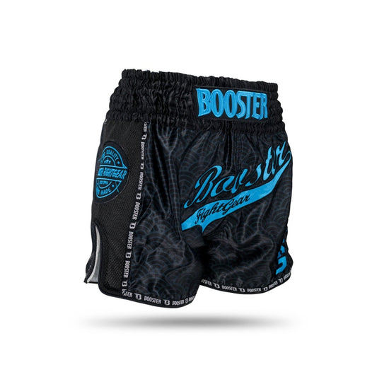 Booster Muay Thai Shorts TBT SLUGGER WAVE BK/BL