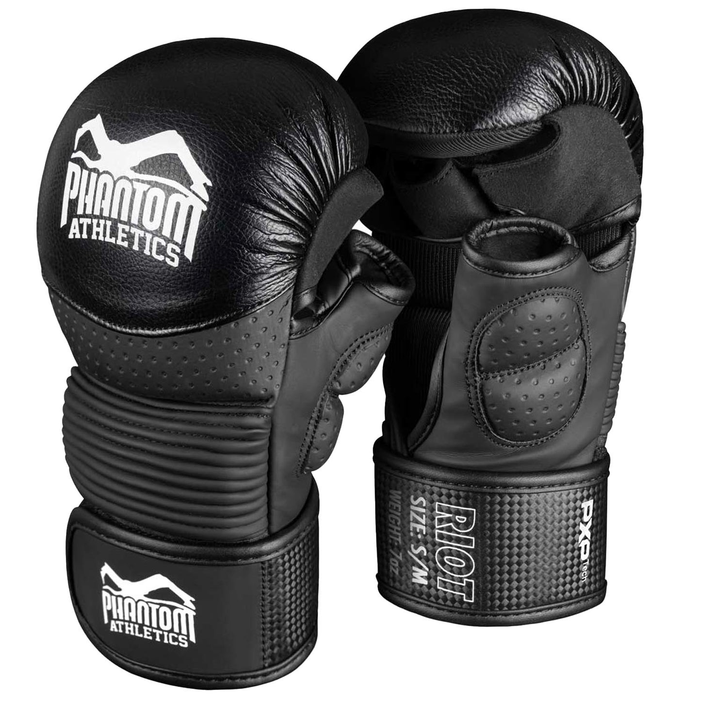Phantom Athletics MMA Sparring Handschuhe, Riot Pro, schwarz