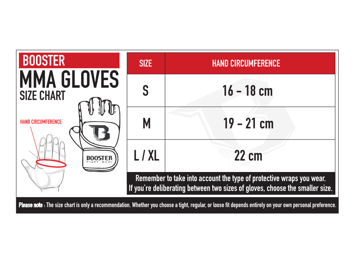 Booster MMA-sparringhandschoenen