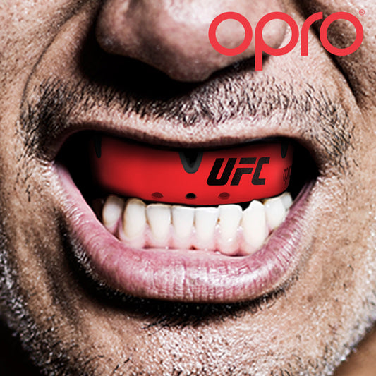 OPRO Mundschutz UFC Silver Red/Black