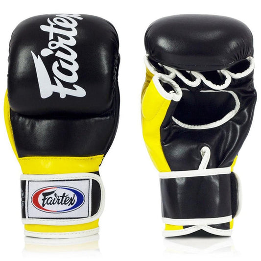 Fairtex MMA Sparring Handschuhe, FGV18, schwarz-gelb