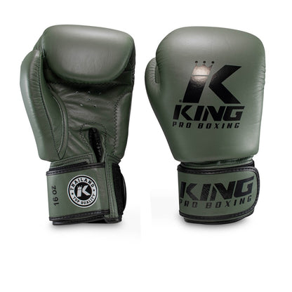 King Pro Boxing Boxhandschuhe BGVL 3 MILITARY